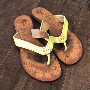 Tory Burch yellow sandals